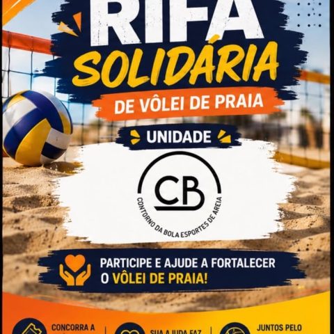 🏖️🏐 RIFA SOLIDÁRIA DO VÔLEI DE PRAIA 💛🤝