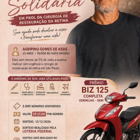 Rifa Beneficiente - Agripino Gomes de Assis